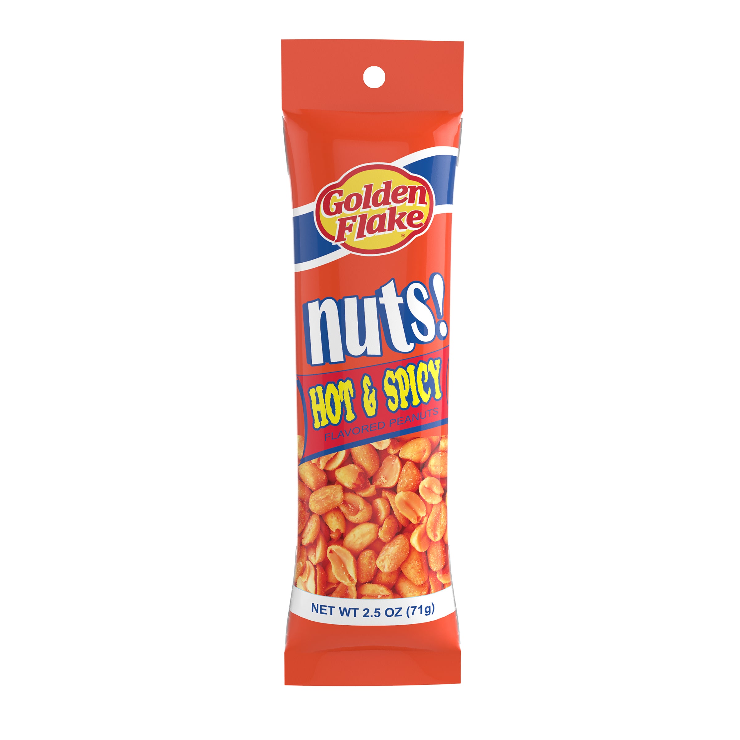 Golden Flake Hot & Spicy Peanuts – Bold Southern Heat (2.5oz Bags)